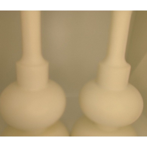 Aarikka Finland Candle Sticks Holders Set of 2 White Wood - Picture 6 of 12